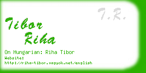 tibor riha business card